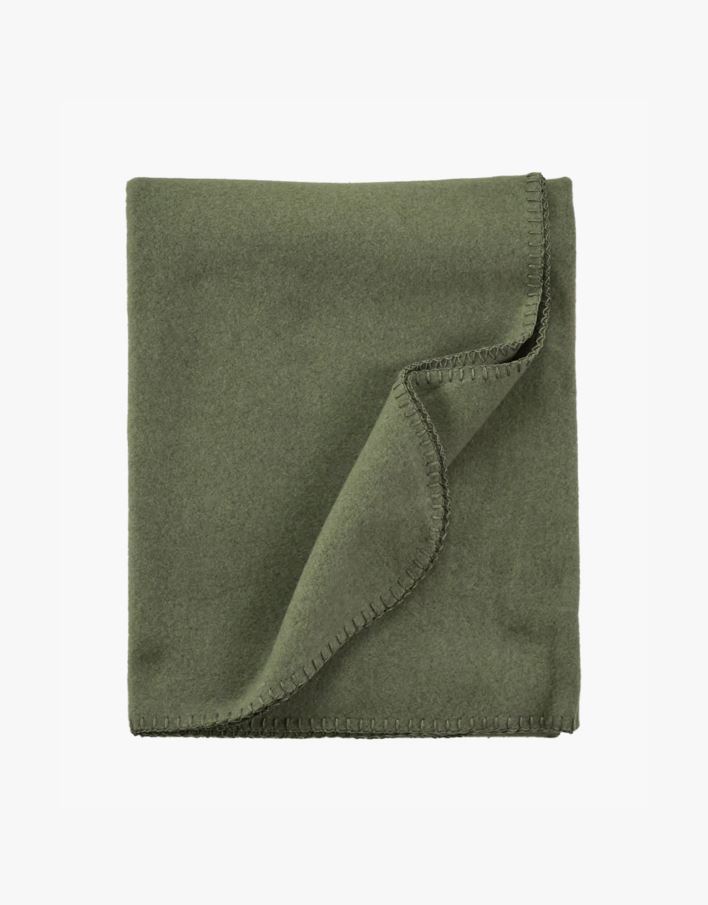 Fleecepläd olivgrön - 130x170 cm olivgrön - 1