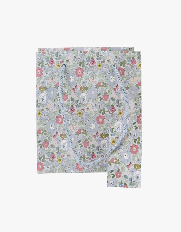 Presentpåse multi/blå - 13x15x9 cm multi/blå - 1