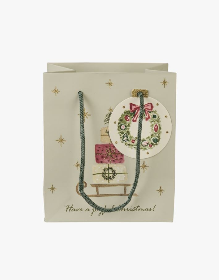 Presentpåse ljusgrön - 13x15x9 cm ljusgrön - 1