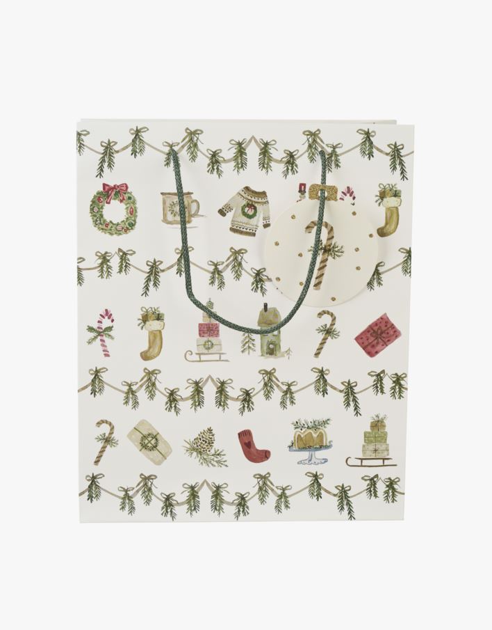 Presentpåse vit - 24x29x10 cm vit - 1