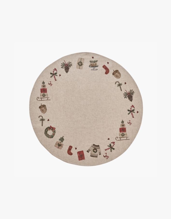 Julgransmatta multi/röd - ø100 cm multi/röd - 1