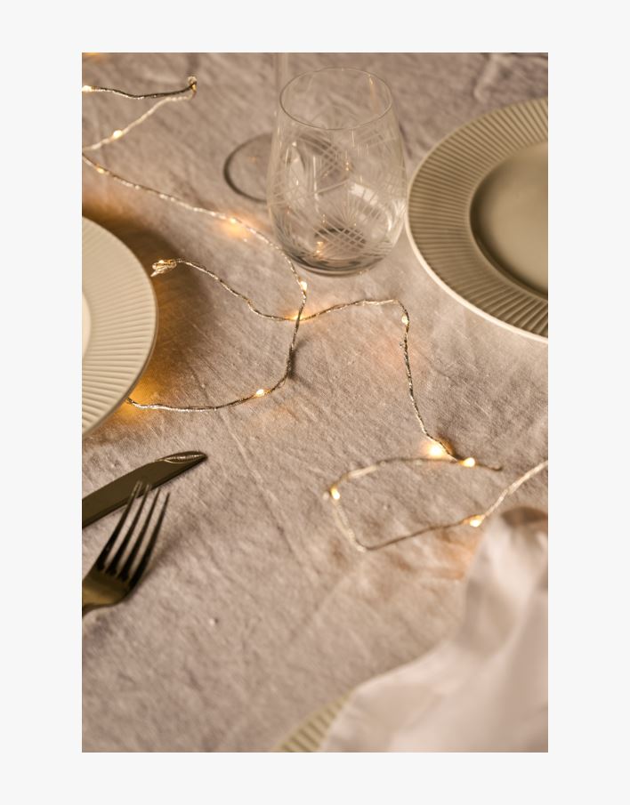 Led-ljusslinga silver - 390 cm silver - 1