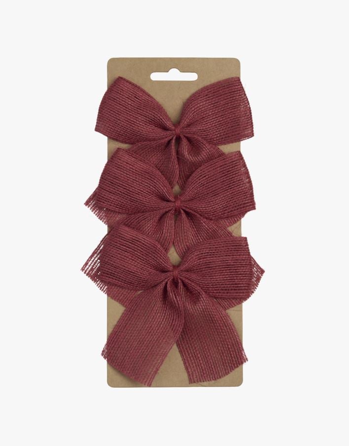 Presentdekoration röd - 11x10x1,5 cm röd - 1