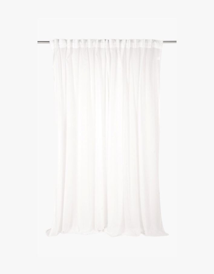 Extra bred linnegardin vit - 240x300 cm vit - 1