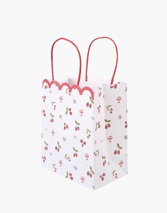 Presentpåse 3st multi/röd - 17x20x10 cm multi/röd - 1