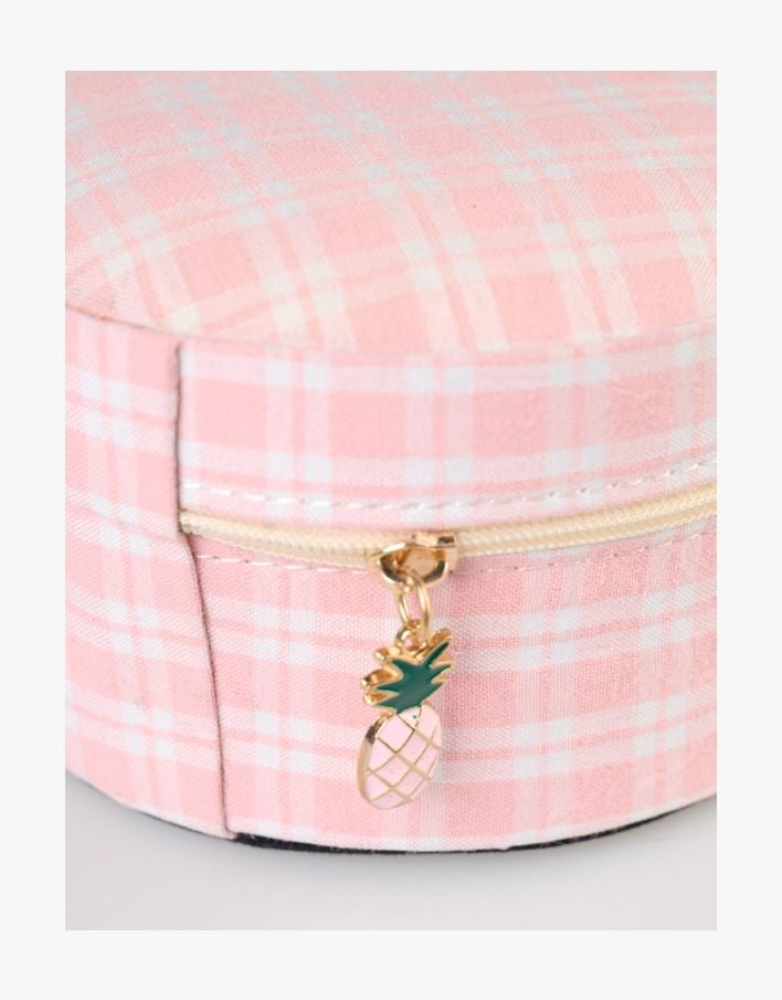 Smyckeskrin med dragkedja ljusrosa - 12x12 cm ljusrosa - 1