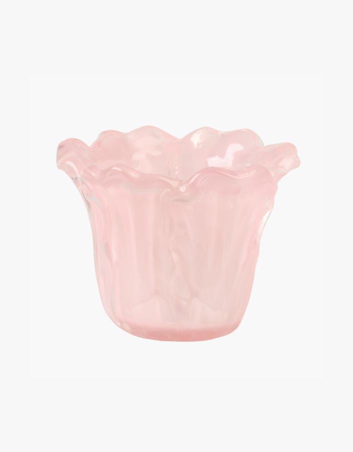 Värmeljushållare ljusrosa - 10x10x7,6 cm ljusrosa - 1