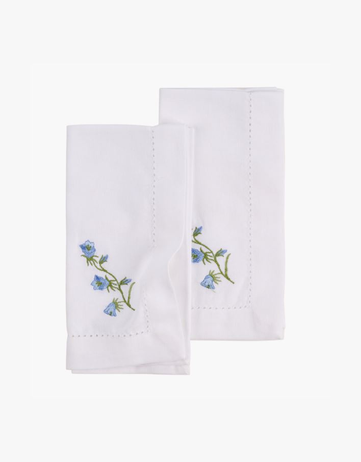 2-pack tygservetter vit - 45x45 cm vit - 1