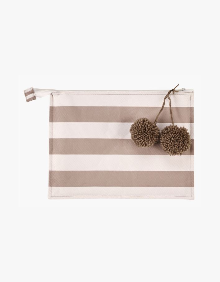 Badklädesväska beige - 35x26 cm beige - 1