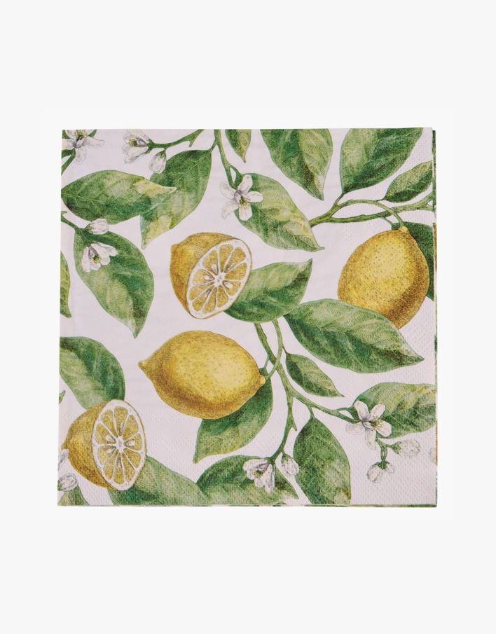 Pappersservetter multi/gul - 33x33 cm multi/gul - 1