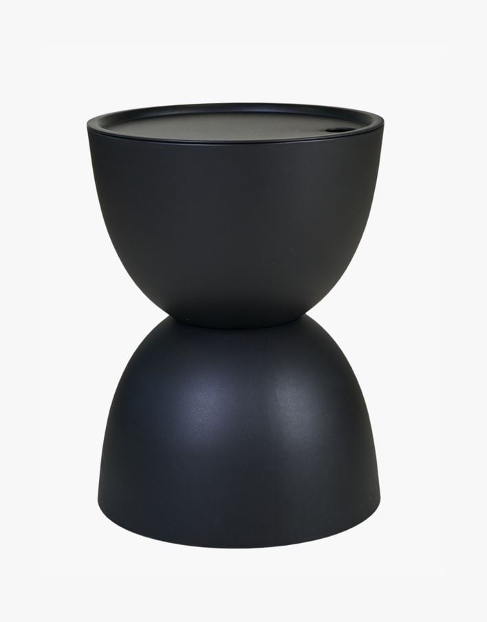 Trädgårdsbord svart - h46 cm ø34 svart - 1