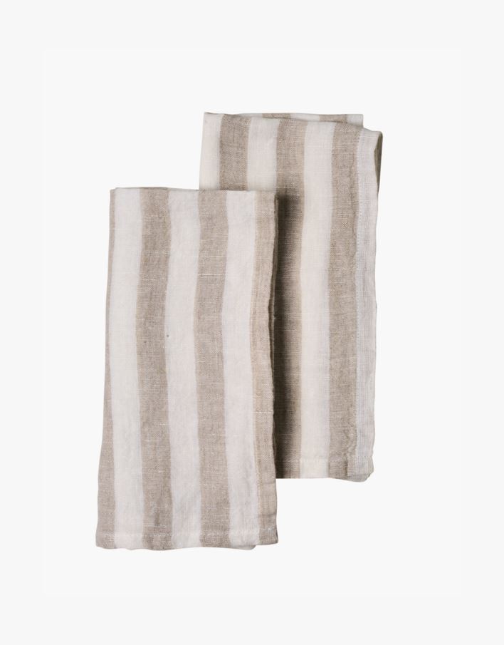 Linneservett beige - 45x45 cm beige - 1