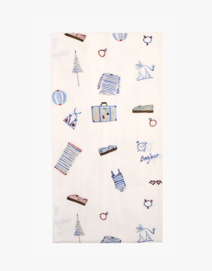 Pappersservetter multi/blå - 33x42 cm multi/blå - 1