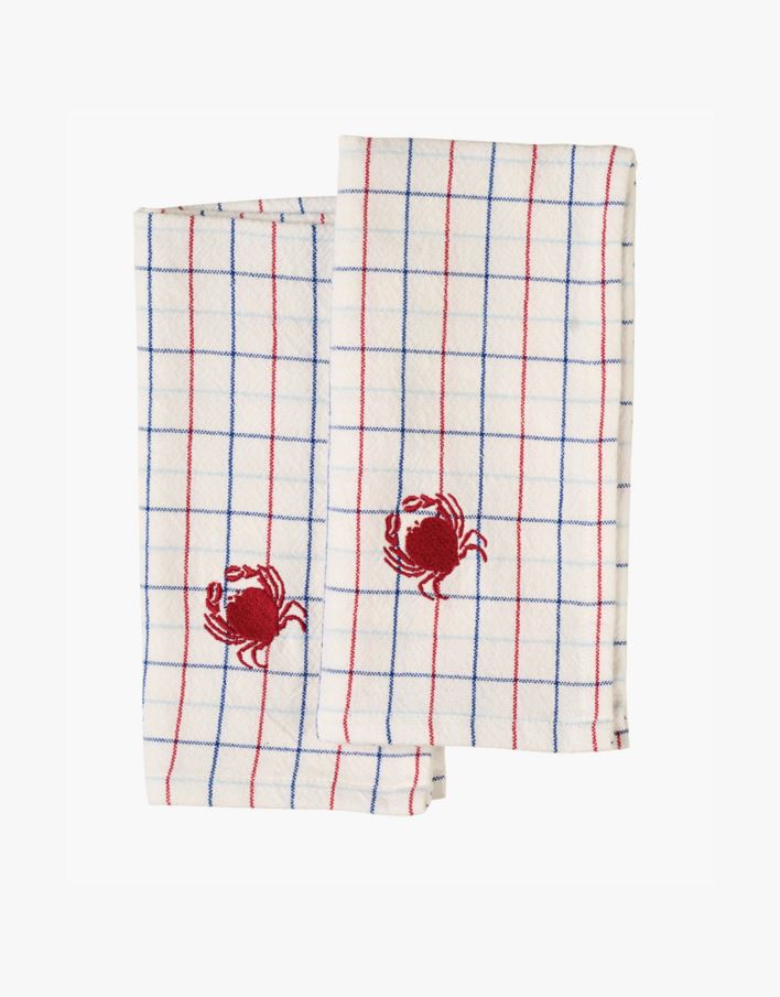 2-pack tygservetter vit - 45x45 cm vit - 1