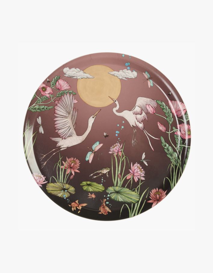 Bricka rosa - ø38 cm rosa - 1