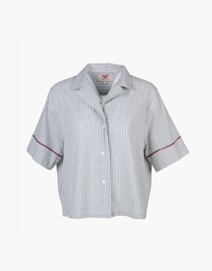 Pyjamasskjorta olivgrön - one size olivgrön - 1