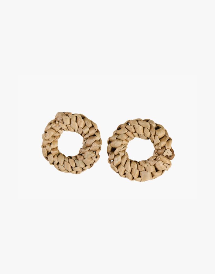 2-pack servettringar natur - ø6,5cm h2cm natur - 1