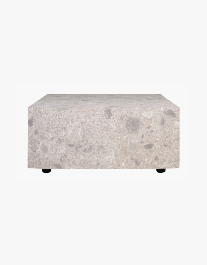 Soffbord multi/grå - 75x75x35 cm multi/grå - 1