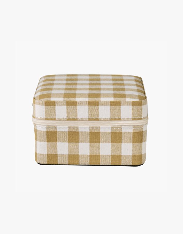 Smyckeskrin med dragkedja curry - 11x11 cm curry - 1