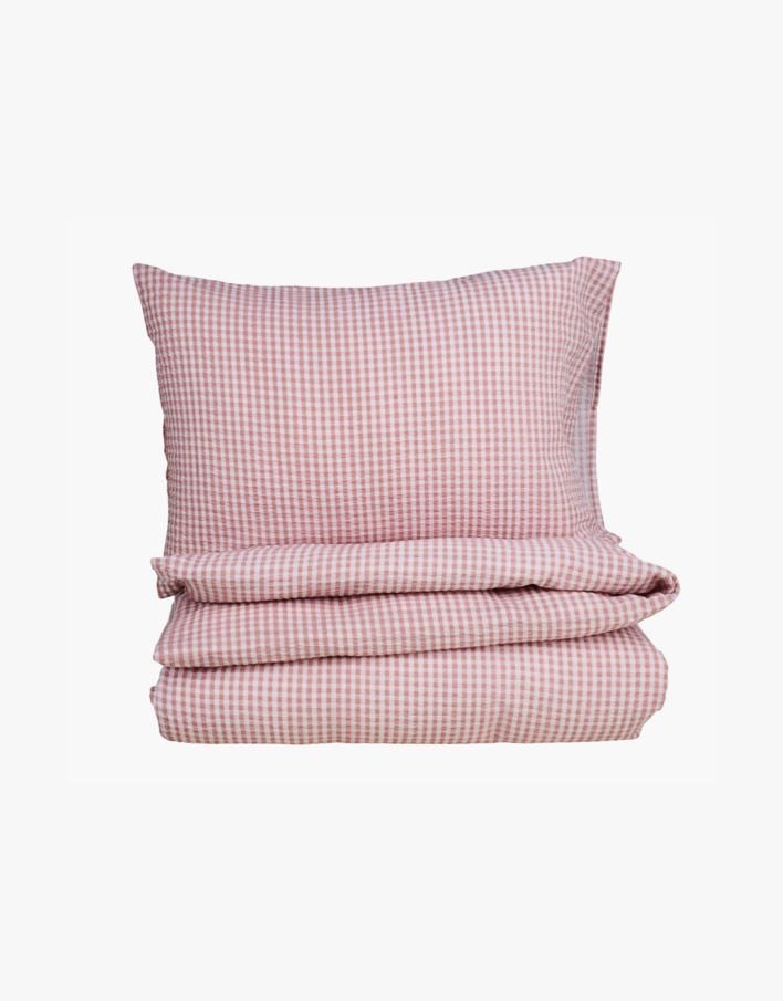 Påslakanset i bäckebölja rosa - 150x210 cm rosa - 1