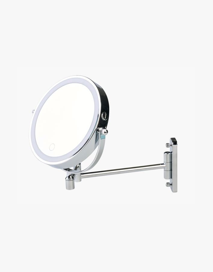 Spegel med led-ljus silver - 20x29 cm silver - 1