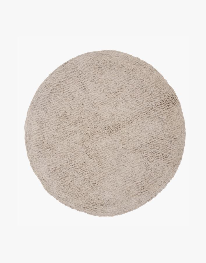 Badrumsmatta beige - ø60 cm beige - 1