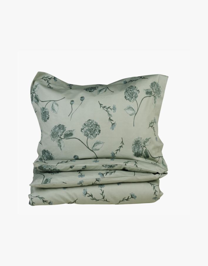 Påslakanset i satin grön - 150x210 cm grön - 1