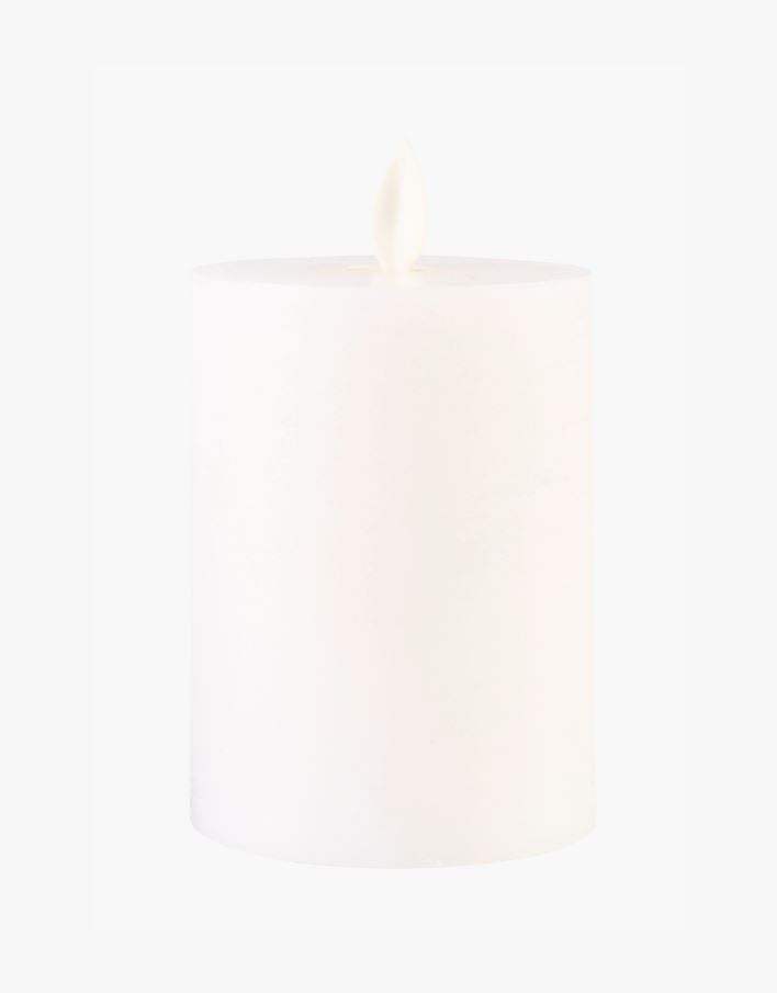 Led-blockljus vit - 7,5x7,5x10 cm vit - 1