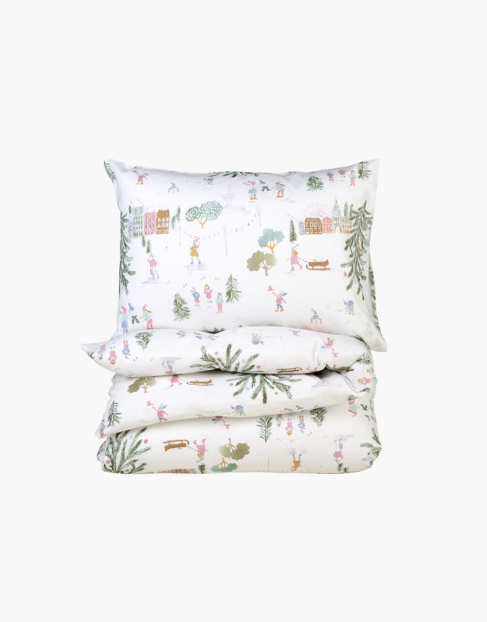 Påslakanset i flanell multi - 150x210 cm multi - 1