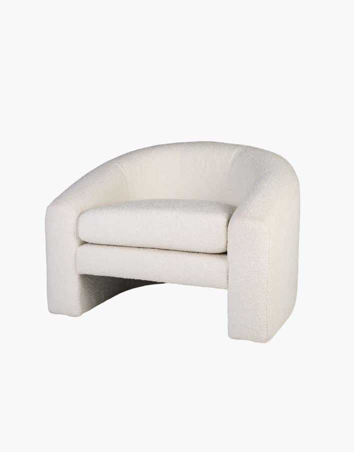 Fåtölj vit - 96x79x68 cm vit - 1