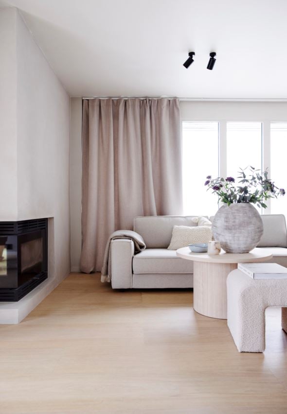 Ljusdämpande gardin beige - 8