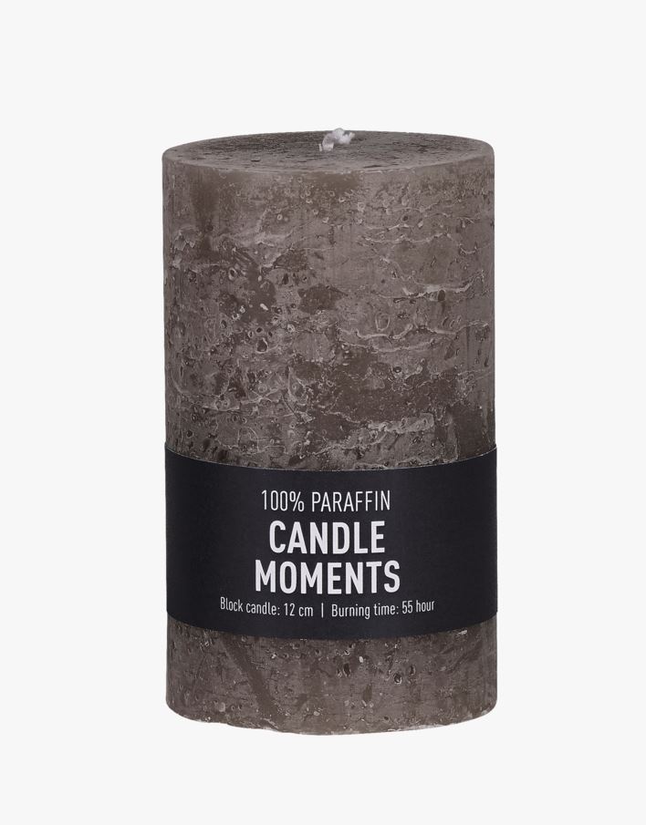 Blockljus beige - 7x12 cm beige - 1