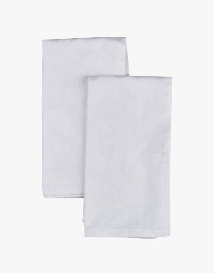 2-pack tygservetter vit - 45x45 cm vit - 1