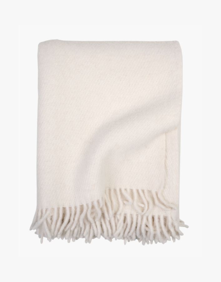 Ullpläd offwhite - 130x170 cm offwhite - 1