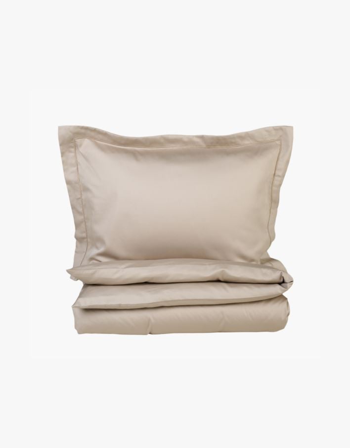 Påslakanset i egyptisk bomull satin sand - 150x210 cm sand - 1