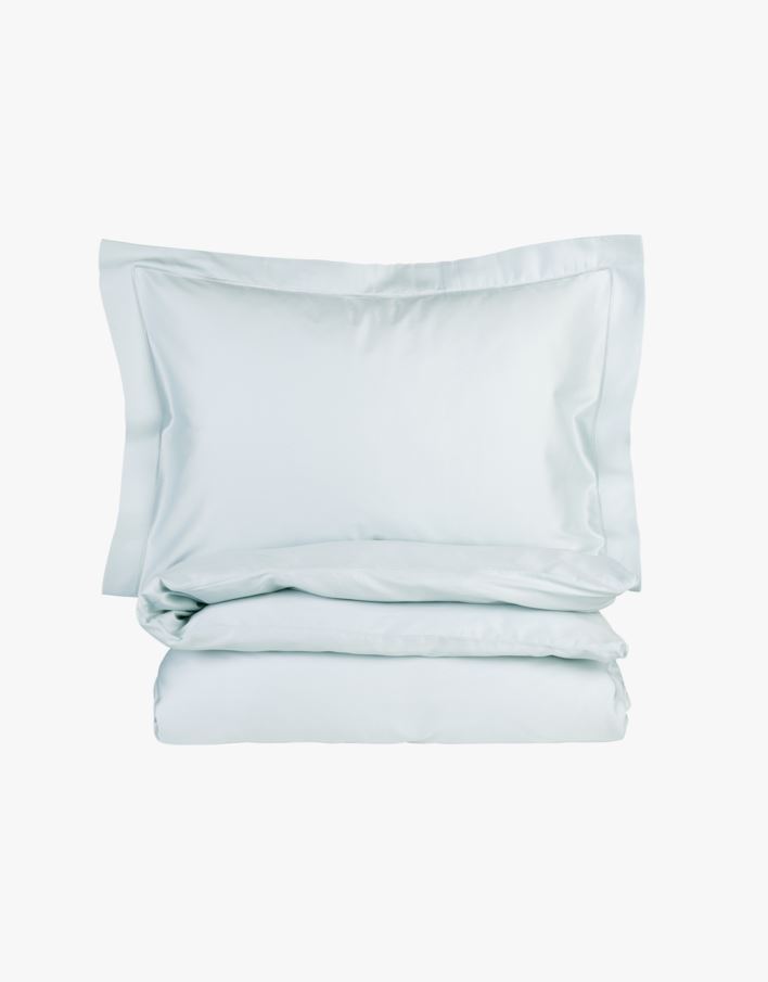 Påslakanset i egyptisk bomull satin ljusblå - 230x220 cm ljusblå - 1