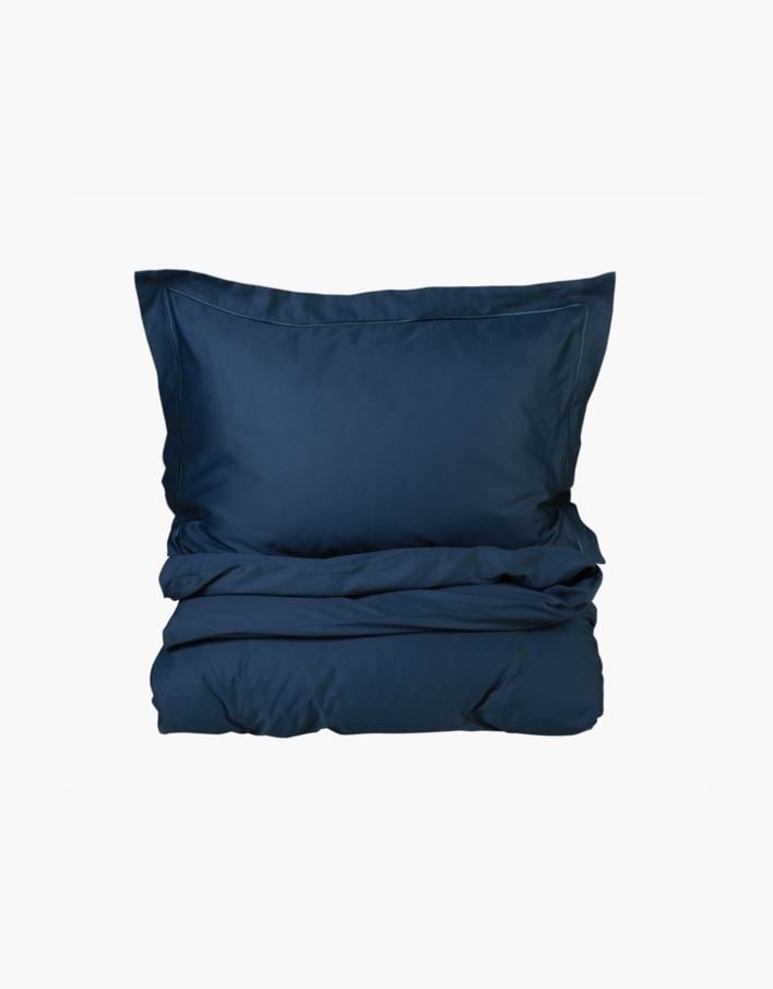 Påslakanset i egyptisk bomull satin dimblå - 150x210 cm dimblå - 1
