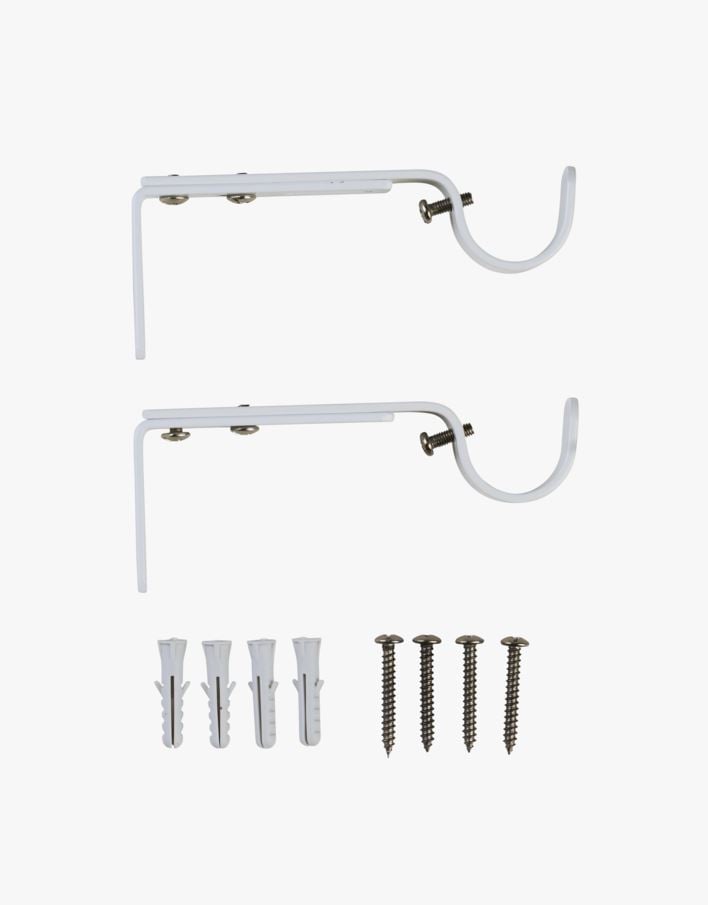 Väggfästen vit - 22/25 mm vit - 1