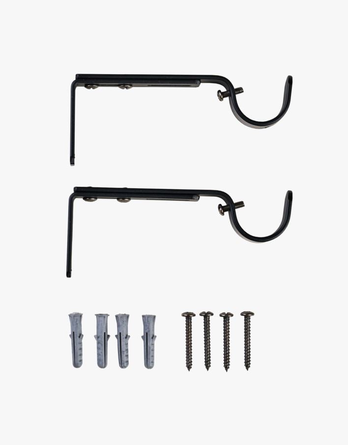 Väggfästen svart - 10/13 mm svart - 1