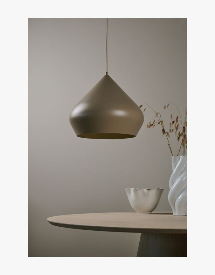 Taklampa taupe - 29,5 cm ø34 taupe - 1