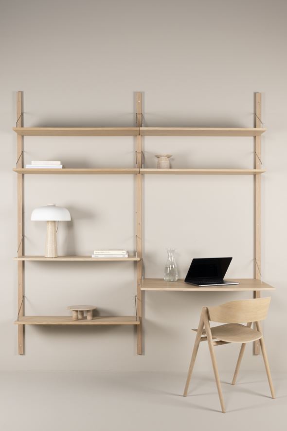 Hyllkombinatio 8 natur - 220x204 cm natur - 1