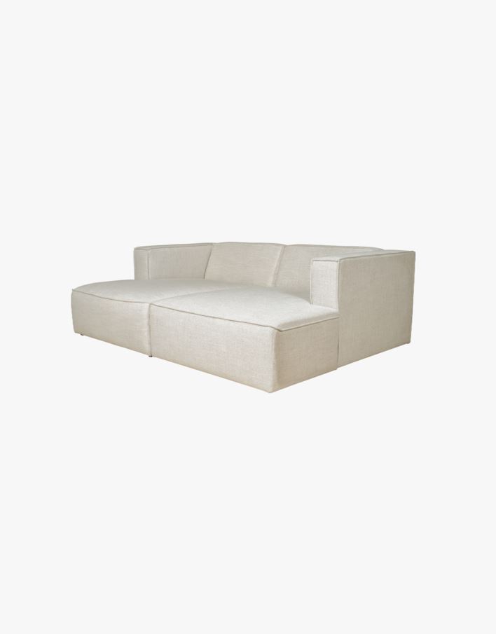 3-sits modulsoffa med schäslong natur - 228x154x73 cm natur - 1