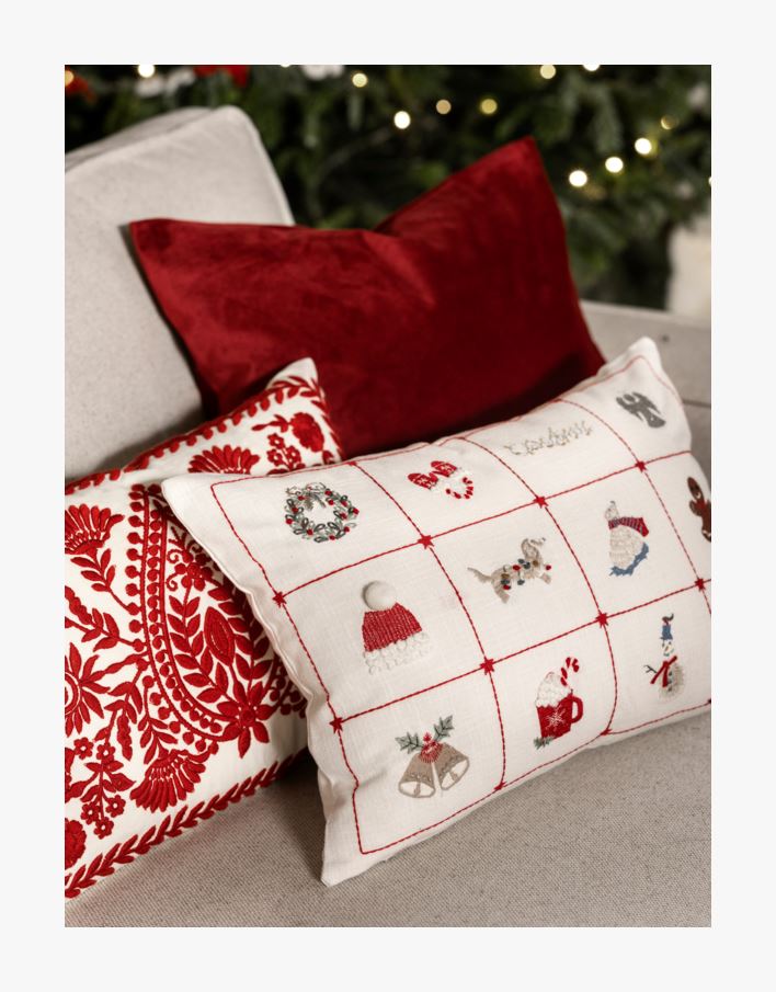 Prydnadskudde röd - 50x50 cm röd - 1