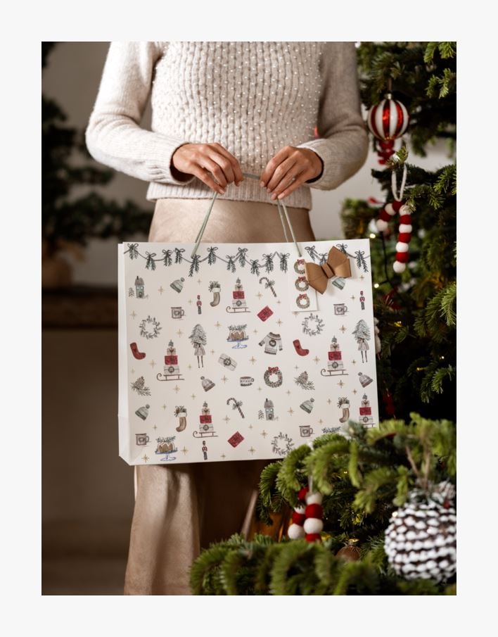 Presentpåse offwhite - 36x42x14 cm offwhite - 1