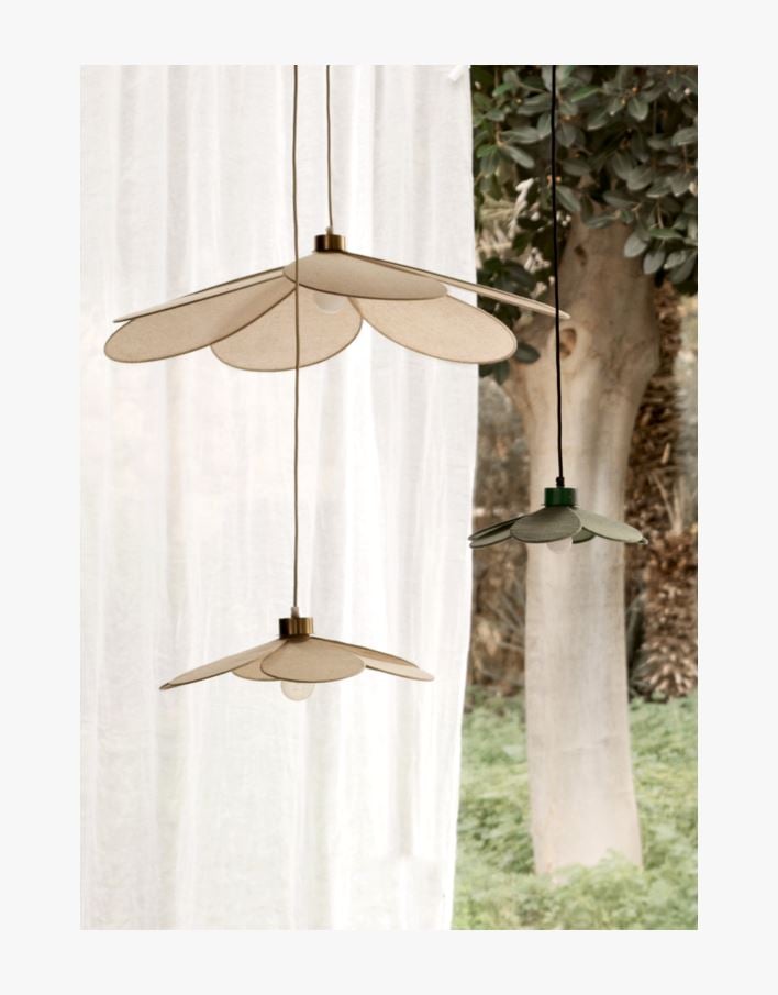 Taklampa natur - 83x83x15 cm natur - 1