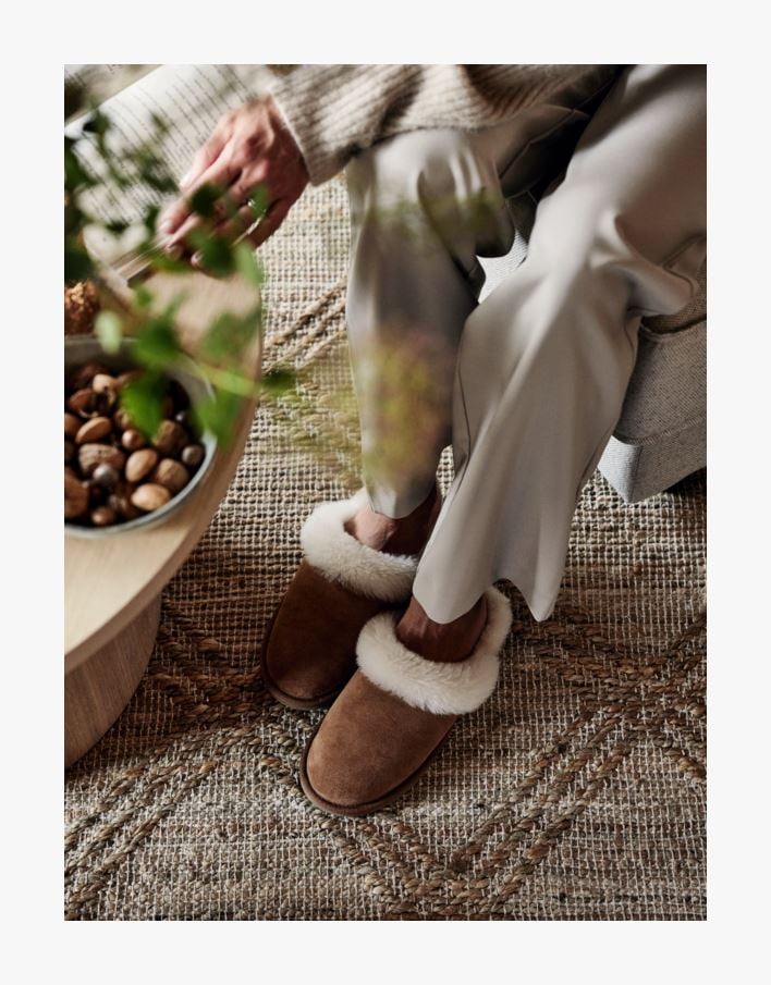 Fårskinnstofflor brun - 37/38 brun - 1