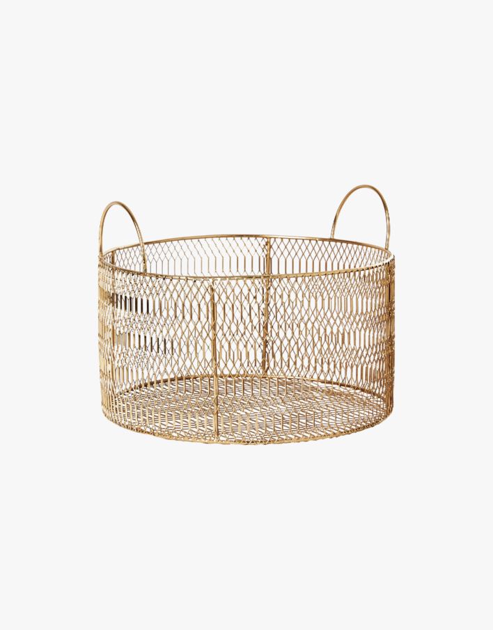 Korg guld - 25x25x19 cm guld - 1