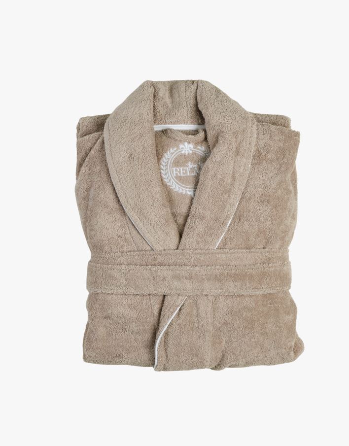 Morgonrock beige - S/M beige - 1