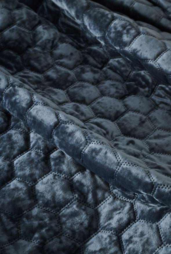 Överkast mörkblå - 240x240 cm mörkblå - 1